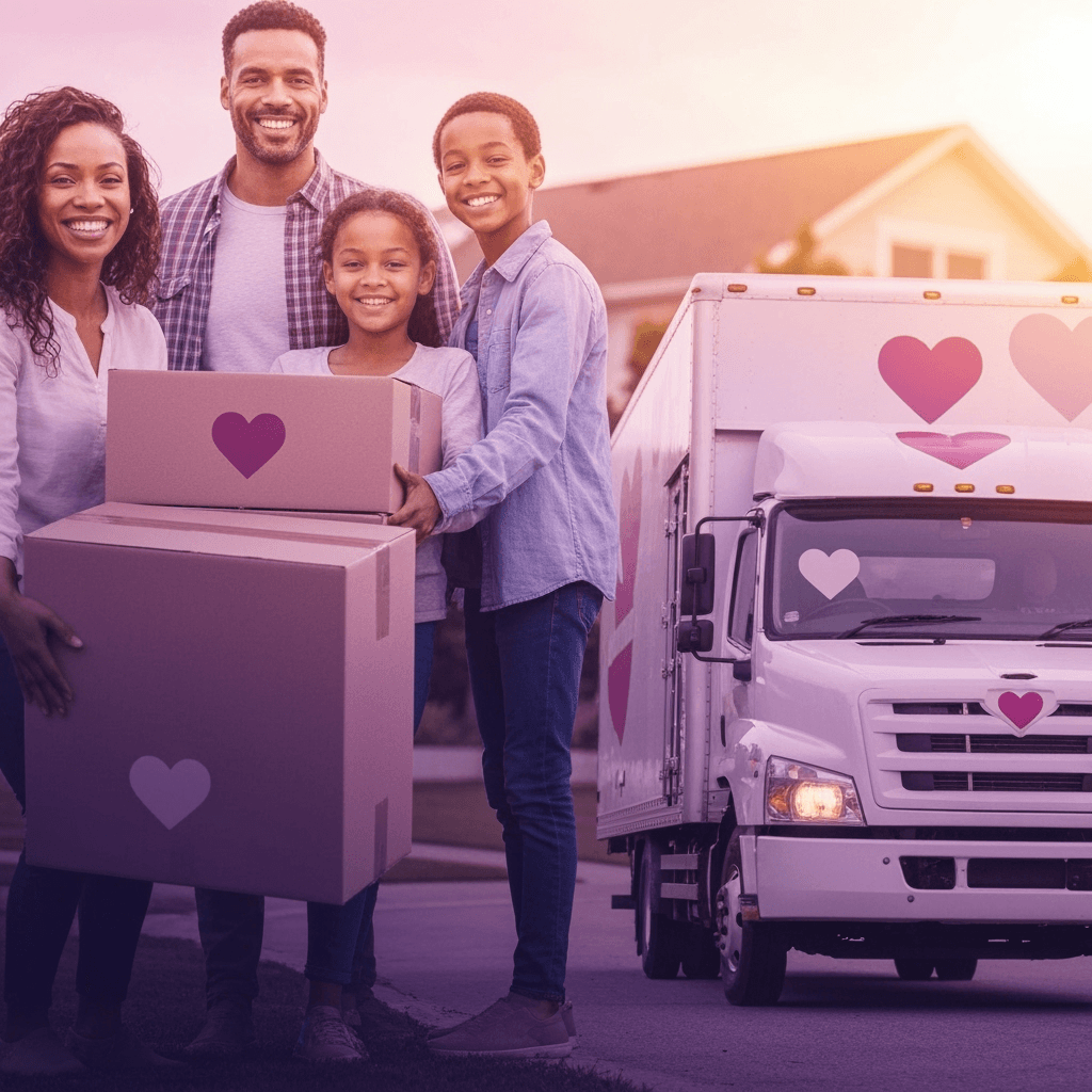 Family moving background